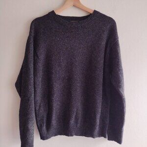 Pendleton Washable Wool Mens Sweater M Charcoal Gray Crew Neck Pullover